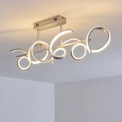 Hofstein Lavaca Deckenleuchte LED Silber, 1-flammig -LED Leuchten Verkäufe 2022 lavaca deckenleuchte h3306932 6