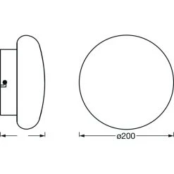 LEDVANCE Bathroom Decorative Deckenleuchte Wei&szlig;, 1-flammig -LED Leuchten Verkäufe 2022 ledvance bathroom decorative deckenleuchte 4058075574410 3