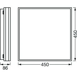 LEDVANCE Decorative Deckenpanel Grau, 1-flammig -LED Leuchten Verkäufe 2022 ledvance decorative deckenpanel 4058075572812 3