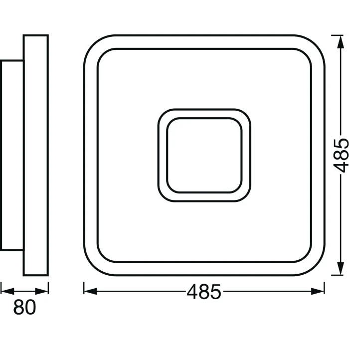 LEDVANCE Decorative Deckenpanel Weiß, 1-flammig 4 LEDVANCE Decorative Deckenpanel Weiß, 1-flammig – Bild 4