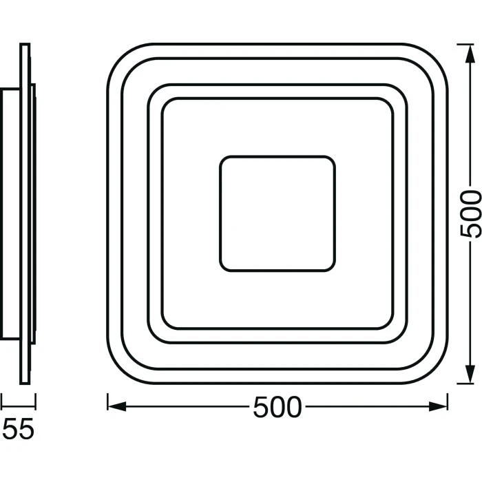 LEDVANCE Decorative Deckenpanel Weiß, 1-flammig, Farbwechsler 4 LEDVANCE Decorative Deckenpanel Weiß, 1-flammig, Farbwechsler – Bild 4