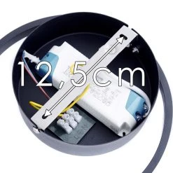 Hofstein Leksund Deckenleuchte LED Schwarz, 1-flammig -LED Leuchten Verkäufe 2022 leksund deckenleuchte h3311516 17