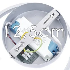 Hofstein Leksund Deckenleuchte LED Silber, 1-flammig -LED Leuchten Verkäufe 2022 leksund deckenleuchte h3311530 17