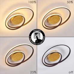 Hofstein Leksund Deckenleuchte LED Gold, 2-flammig -LED Leuchten Verkäufe 2022 leksund deckenleuchte h3374351 5