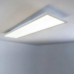 Hofstein Lerum Deckenpanel LED Wei&szlig;, 1-flammig, Fernbedienung -LED Leuchten Verkäufe 2022 lerum deckenpanel h3271711 do2 12