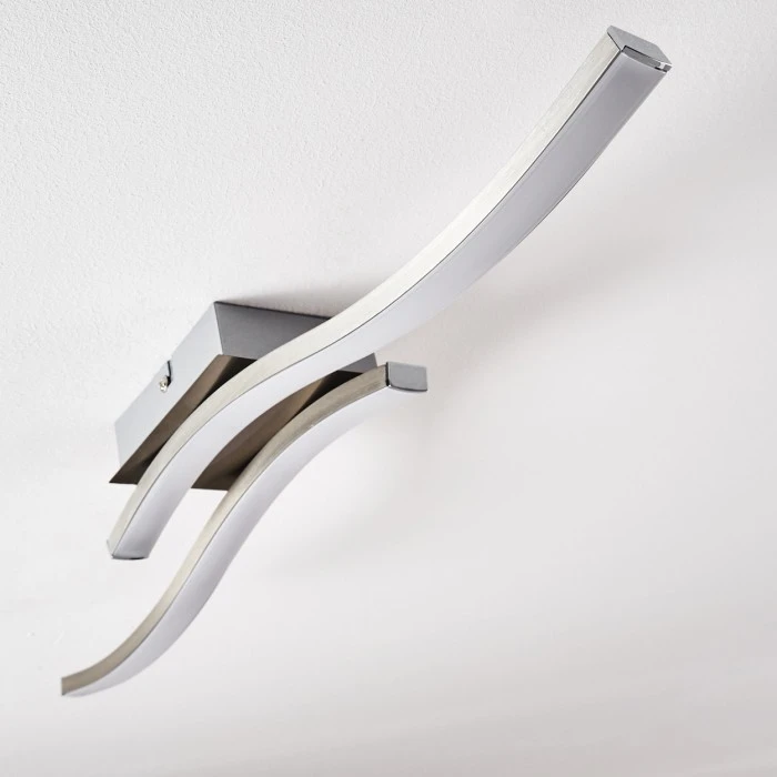 Hofstein Letala Deckenleuchte LED Nickel-Matt, Chrom, 2-flammig 19 Hofstein Letala Deckenleuchte LED Nickel-Matt, Chrom, 2-flammig – Bild 19