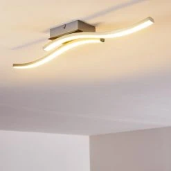 Hofstein Letala Deckenleuchte LED Nickel-Matt, Chrom, 2-flammig 25 Hofstein Letala Deckenleuchte LED Nickel-Matt, Chrom, 2-flammig -LED Leuchten Verkäufe 2022 letala deckenleuchte h3271902 do2 5