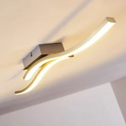 Hofstein Letala Deckenleuchte LED Nickel-Matt, Chrom, 2-flammig 26 Hofstein Letala Deckenleuchte LED Nickel-Matt, Chrom, 2-flammig -LED Leuchten Verkäufe 2022 letala deckenleuchte h3271902 do2 6
