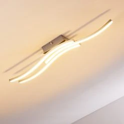 Hofstein Letala Deckenleuchte LED Nickel-Matt, Chrom, 3-flammig -LED Leuchten Verkäufe 2022 letala deckenleuchte h3271926 do2 16