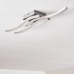 Hofstein Letala Deckenleuchte LED Nickel-Matt, Chrom, 3-flammig -LED Leuchten Verkäufe 2022 letala deckenleuchte h3271926 do2 17