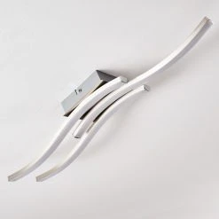 Hofstein Letala Deckenleuchte LED Nickel-Matt, Chrom, 3-flammig -LED Leuchten Verkäufe 2022 letala deckenleuchte h3271926 do2 18