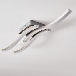 Hofstein Letala Deckenleuchte LED Nickel-Matt, Chrom, 3-flammig -LED Leuchten Verkäufe 2022 letala deckenleuchte h3271926 do2 5