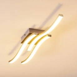 Hofstein Letala Deckenleuchte LED Nickel-Matt, Chrom, 3-flammig -LED Leuchten Verkäufe 2022 letala deckenleuchte h3271926 do2 7