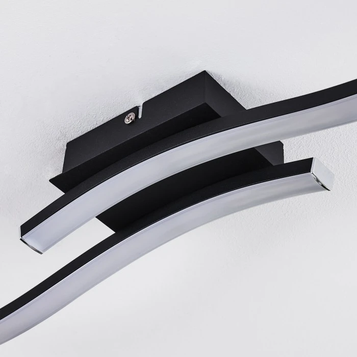 Hofstein Letala Deckenleuchte LED Schwarz, 2-flammig 11 Hofstein Letala Deckenleuchte LED Schwarz, 2-flammig – Bild 11