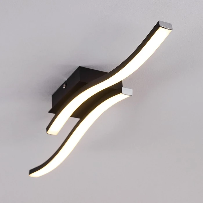 Hofstein Letala Deckenleuchte LED Schwarz, 2-flammig 4 Hofstein Letala Deckenleuchte LED Schwarz, 2-flammig – Bild 4