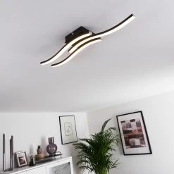 Hofstein Letala Deckenleuchte LED Schwarz, 3-flammig -LED Leuchten Verkäufe 2022 letala deckenleuchte h3374450 16