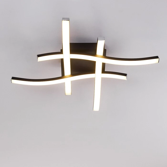 Hofstein Letala Deckenleuchte LED Schwarz, 4-flammig 14 Hofstein Letala Deckenleuchte LED Schwarz, 4-flammig – Bild 14