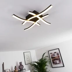 Hofstein Letala Deckenleuchte LED Schwarz, 4-flammig 33 Hofstein Letala Deckenleuchte LED Schwarz, 4-flammig -LED Leuchten Verkäufe 2022 letala deckenleuchte h3374481 14