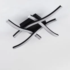 Hofstein Letala Deckenleuchte LED Schwarz, 4-flammig 34 Hofstein Letala Deckenleuchte LED Schwarz, 4-flammig -LED Leuchten Verkäufe 2022 letala deckenleuchte h3374481 15