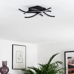 Hofstein Letala Deckenleuchte LED Schwarz, 4-flammig 35 Hofstein Letala Deckenleuchte LED Schwarz, 4-flammig -LED Leuchten Verkäufe 2022 letala deckenleuchte h3374481 16