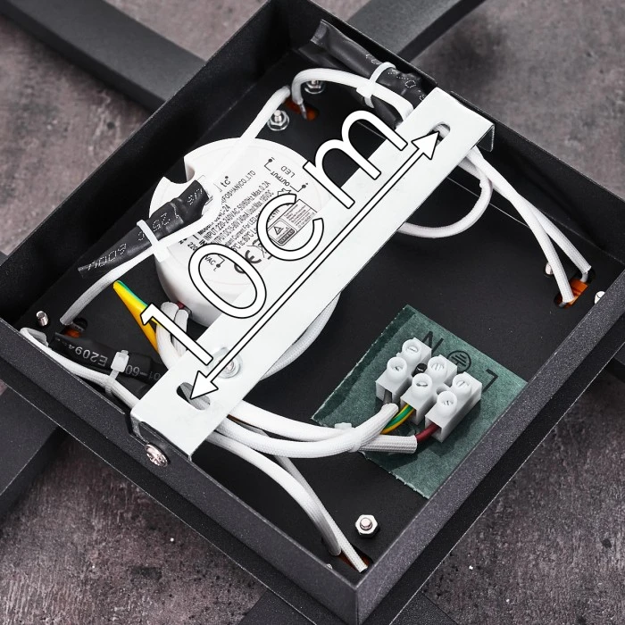 Hofstein Letala Deckenleuchte LED Schwarz, 4-flammig 19 Hofstein Letala Deckenleuchte LED Schwarz, 4-flammig – Bild 19