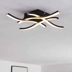 Hofstein Letala Deckenleuchte LED Schwarz, 4-flammig 21 Hofstein Letala Deckenleuchte LED Schwarz, 4-flammig -LED Leuchten Verkäufe 2022 letala deckenleuchte h3374481 2