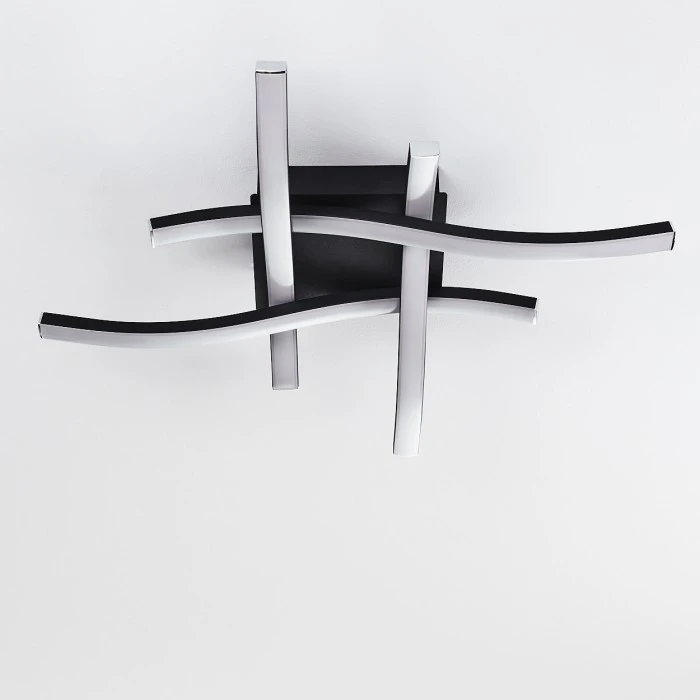 Hofstein Letala Deckenleuchte LED Schwarz, 4-flammig 6 Hofstein Letala Deckenleuchte LED Schwarz, 4-flammig – Bild 6