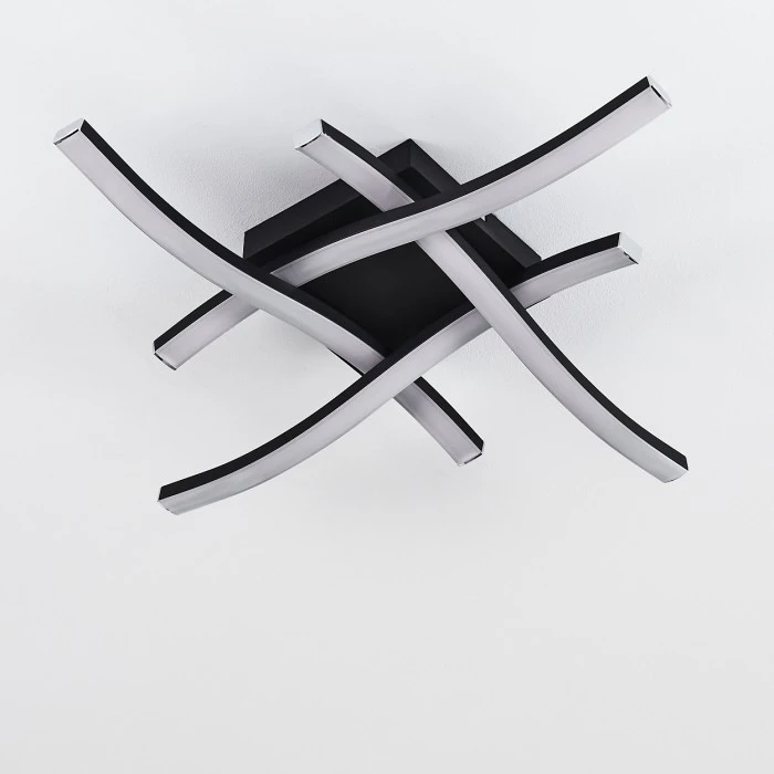 Hofstein Letala Deckenleuchte LED Schwarz, 4-flammig 9 Hofstein Letala Deckenleuchte LED Schwarz, 4-flammig – Bild 9