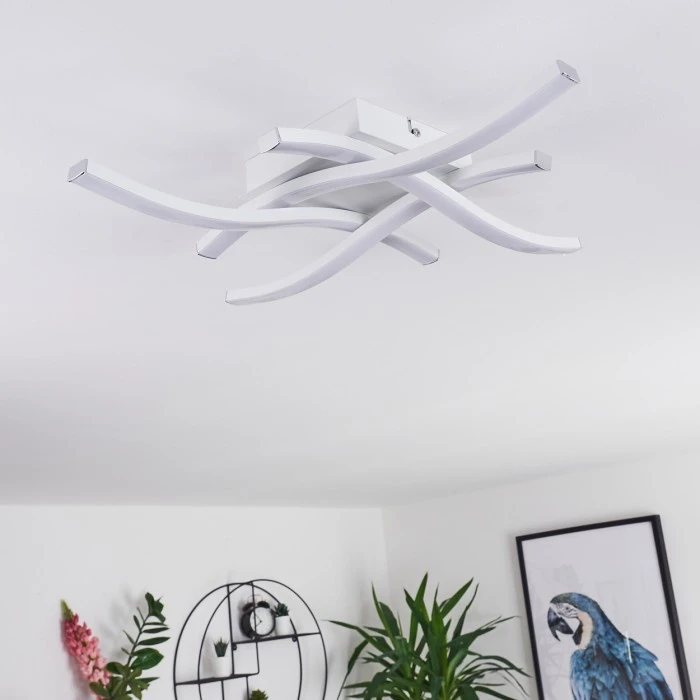 Hofstein Letala Deckenleuchte LED Schwarz, 4-flammig 2 Hofstein Letala Deckenleuchte LED Schwarz, 4-flammig – Bild 2