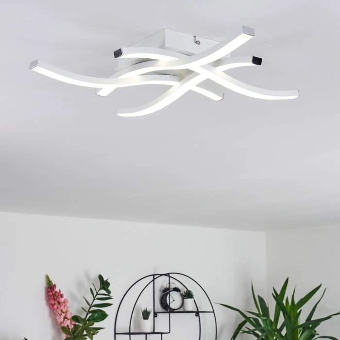 Hofstein Letala Deckenleuchte LED Schwarz, 4-flammig 9 Hofstein Letala Deckenleuchte LED Schwarz, 4-flammig – Bild 9