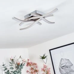 Hofstein Letala Deckenleuchte LED Nickel-Matt, 4-flammig -LED Leuchten Verkäufe 2022 letala deckenleuchte h3561140 11