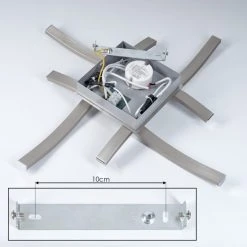 Hofstein Letala Deckenleuchte LED Nickel-Matt, 4-flammig -LED Leuchten Verkäufe 2022 letala deckenleuchte h3561140 4