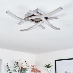 Hofstein Letala Deckenleuchte LED Nickel-Matt, 4-flammig -LED Leuchten Verkäufe 2022 letala deckenleuchte h3561140 9