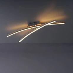 Leuchten Direkt ALINA Deckenleuchte LED Stahl gebürstet, 2-flammig, Fernbedienung, Farbwechsler -LED Leuchten Verkäufe 2022 leuchten direkt alina deckenleuchte 11255 55 6