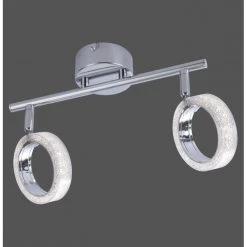 Leuchten Direkt ANGELO Deckenleuchte LED Chrom, 2-flammig