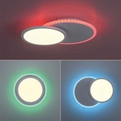 Leuchten Direkt ARENDA Deckenleuchte LED Weiß, 1-flammig, Fernbedienung, Farbwechsler -LED Leuchten Verkäufe 2022 leuchten direkt arenda deckenleuchte 11662 16 8