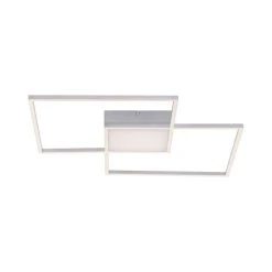 Leuchten Direkt ASMIN Deckenleuchte LED Nickel-Matt, 3-flammig, Fernbedienung