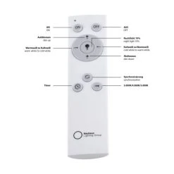 Leuchten Direkt Deckenleuchte URANUS LED Weiß, 1-flammig, Fernbedienung -LED Leuchten Verkäufe 2022 leuchten direkt deckenleuchte uranus 14460 16 2