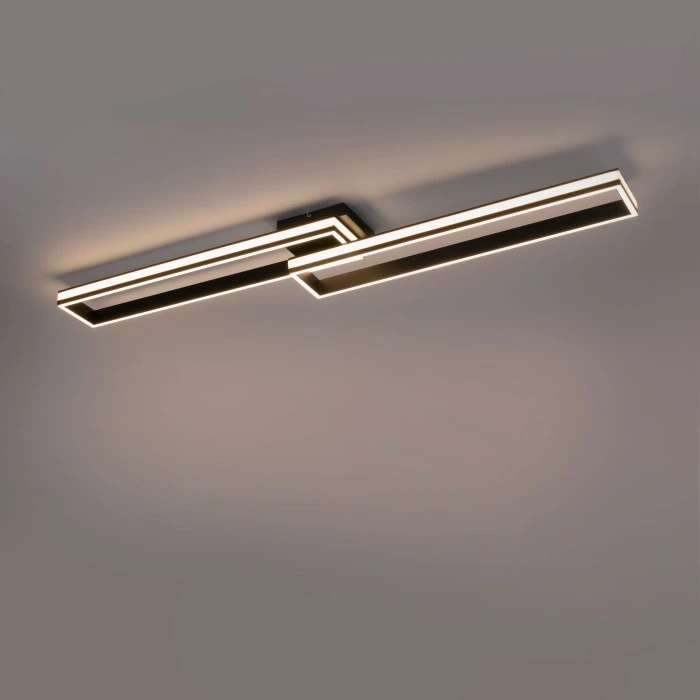 Leuchten Direkt ELIS Deckenleuchte LED Schwarz, 2-flammig, Fernbedienung 7 Leuchten Direkt ELIS Deckenleuchte LED Schwarz, 2-flammig, Fernbedienung – Bild 7