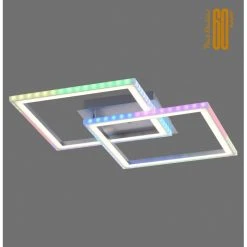 Leuchten Direkt FELIX60 Deckenleuchte LED Stahl gebürstet, 1-flammig, Fernbedienung, Farbwechsler -LED Leuchten Verkäufe 2022 leuchten direkt felix60 deckenleuchte 14634 55 4