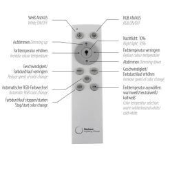 Leuchten Direkt FELIX60 Deckenleuchte LED Stahl geb&uuml;rstet, 1-flammig, Fernbedienung, Farbwechsler -LED Leuchten Verkäufe 2022 leuchten direkt felix60 deckenleuchte 14636 55 5