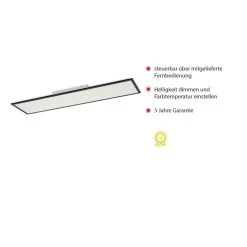 Leuchten Direkt FLAT LED Panel Schwarz, 1-flammig, Fernbedienung -LED Leuchten Verkäufe 2022 leuchten direkt flat led panel 14757 18 4