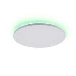 Leuchten Direkt GUSTAV Deckenleuchte LED Weiß, 1-flammig, Fernbedienung, Farbwechsler