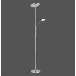 Leuchten Direkt HANS Deckenfluter LED Edelstahl, 2-flammig