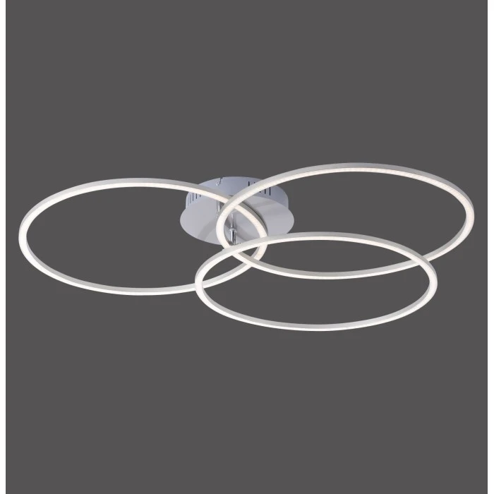 Leuchten Direkt IVANKA Deckenleuchte LED Nickel-Matt, 3-flammig 3 Leuchten Direkt IVANKA Deckenleuchte LED Nickel-Matt, 3-flammig – Bild 3