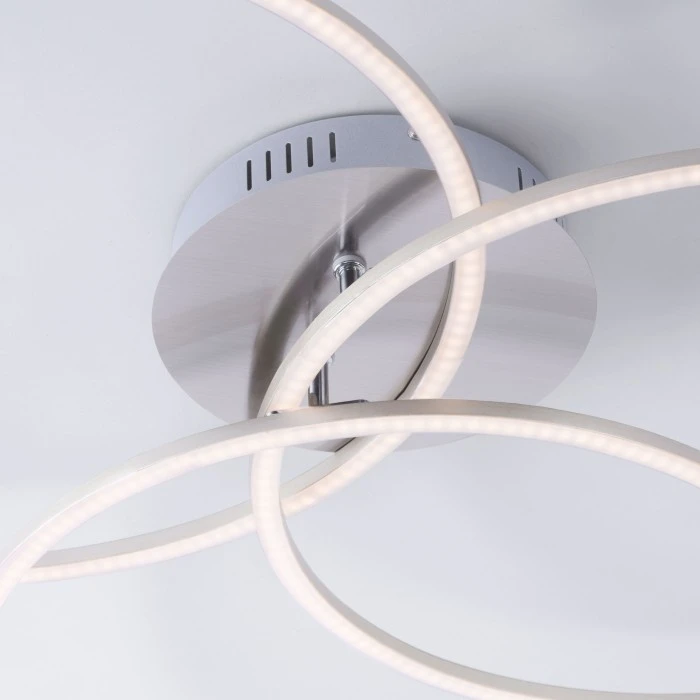 Leuchten Direkt IVANKA Deckenleuchte LED Nickel-Matt, 3-flammig 6 Leuchten Direkt IVANKA Deckenleuchte LED Nickel-Matt, 3-flammig – Bild 6