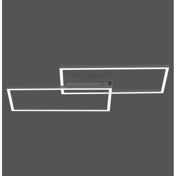 Leuchten Direkt IVEN Deckenleuchte LED Schwarz, 2-flammig, Fernbedienung 2 Leuchten Direkt IVEN Deckenleuchte LED Schwarz, 2-flammig, Fernbedienung – Bild 2