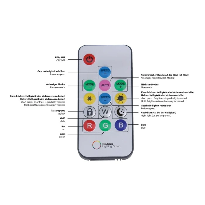 Leuchten Direkt KAI Deckenleuchte LED Nickel-Matt, 12-flammig, Fernbedienung, Farbwechsler 2 Leuchten Direkt KAI Deckenleuchte LED Nickel-Matt, 12-flammig, Fernbedienung, Farbwechsler – Bild 2