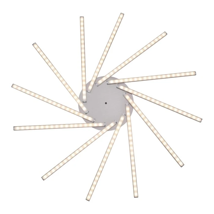 Leuchten Direkt KAI Deckenleuchte LED Nickel-Matt, 12-flammig, Fernbedienung, Farbwechsler 12 Leuchten Direkt KAI Deckenleuchte LED Nickel-Matt, 12-flammig, Fernbedienung, Farbwechsler – Bild 12