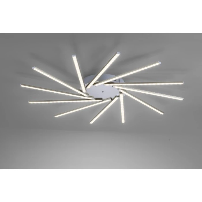 Leuchten Direkt KAI Deckenleuchte LED Nickel-Matt, 12-flammig, Fernbedienung, Farbwechsler 3 Leuchten Direkt KAI Deckenleuchte LED Nickel-Matt, 12-flammig, Fernbedienung, Farbwechsler – Bild 3